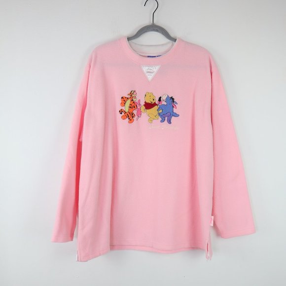 Disney Tops - Disney Vintage 90's Winnie the Pooh Sweatshirt, Pink 18W